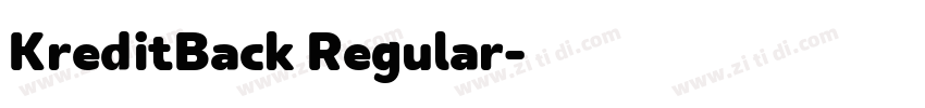 KreditBack Regular字体转换